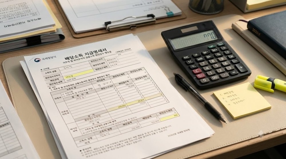 리츠 ETF 배당소득 분리과세를 확인하는 지급명세서와 계산기