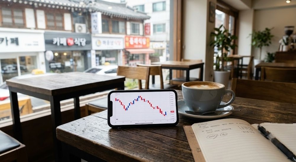 스마트폰으로 확인하는 나스닥 ETF 환율 하락에 따른 계좌 손실